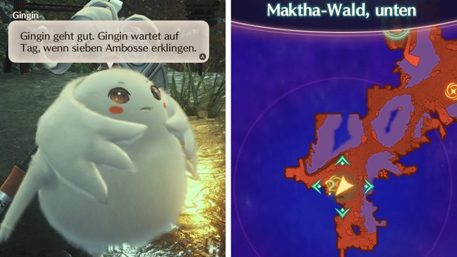 Im Süden des unteren Maktha-Walds lebt Gingin. (Quelle: Screenshot spieletipps)