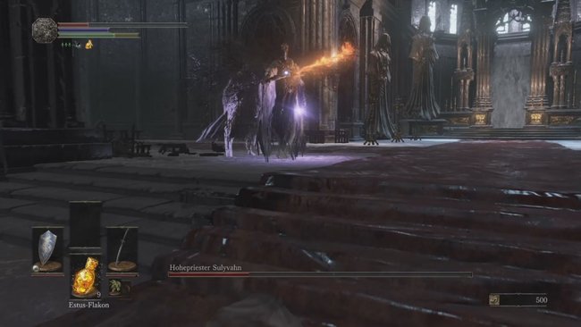 So sieht der Klon des Hohepriesters Sulyvahn bei Dark Souls 3 aus.