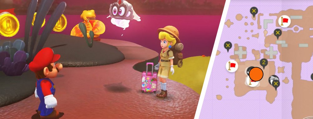 Super Mario Odyssey: Alle Peach-Fundorte
