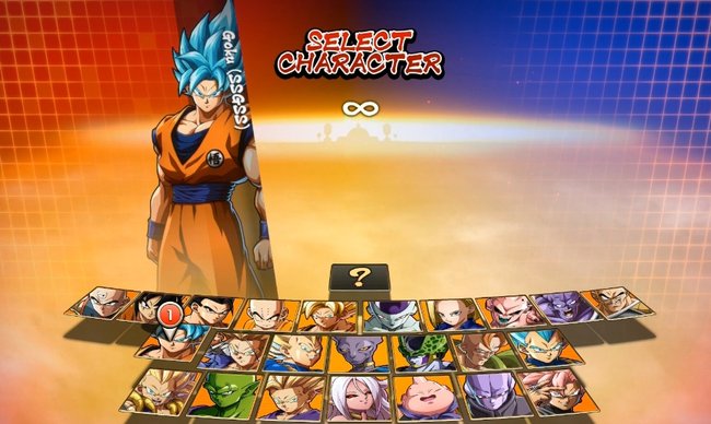 Einer von zwei legendären Kriegern: SSGSS Goku. Vegeta in seiner stärksten Form findet ihr rechts im Auswahlbildschirm. C-21 erscheint mittig unten.