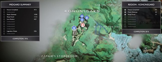 Fundort des Drachen Reginn in God of War. (Quelle: Screenshot spieletipps.de)
