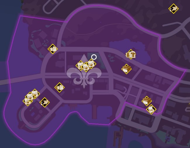 Karte mit allen Entdeckungen in West-Marina (Quelle: Screenshot spieletipps).