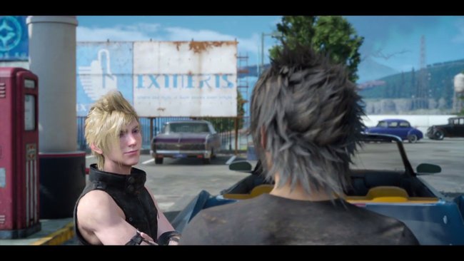 Prompto möchte gerne die Chocobo-Ranch sehen.