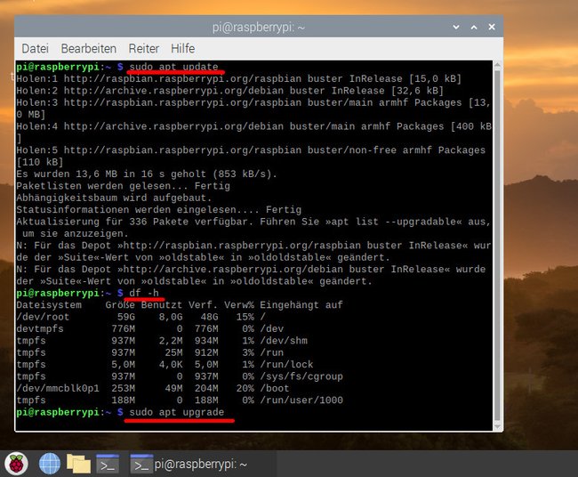 So aktualisiert ihr Pakete, Treiber und Bibliotheken auf dem Raspberry Pi. (Bildquelle: GIGA)
