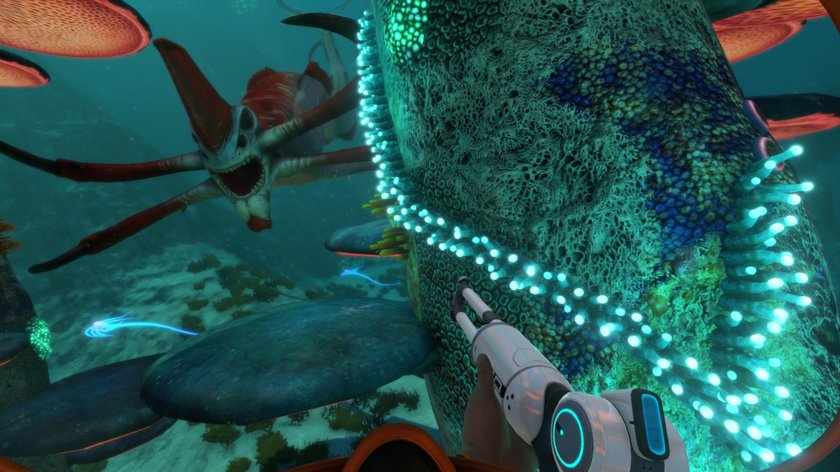 Szene aus Subnautica.