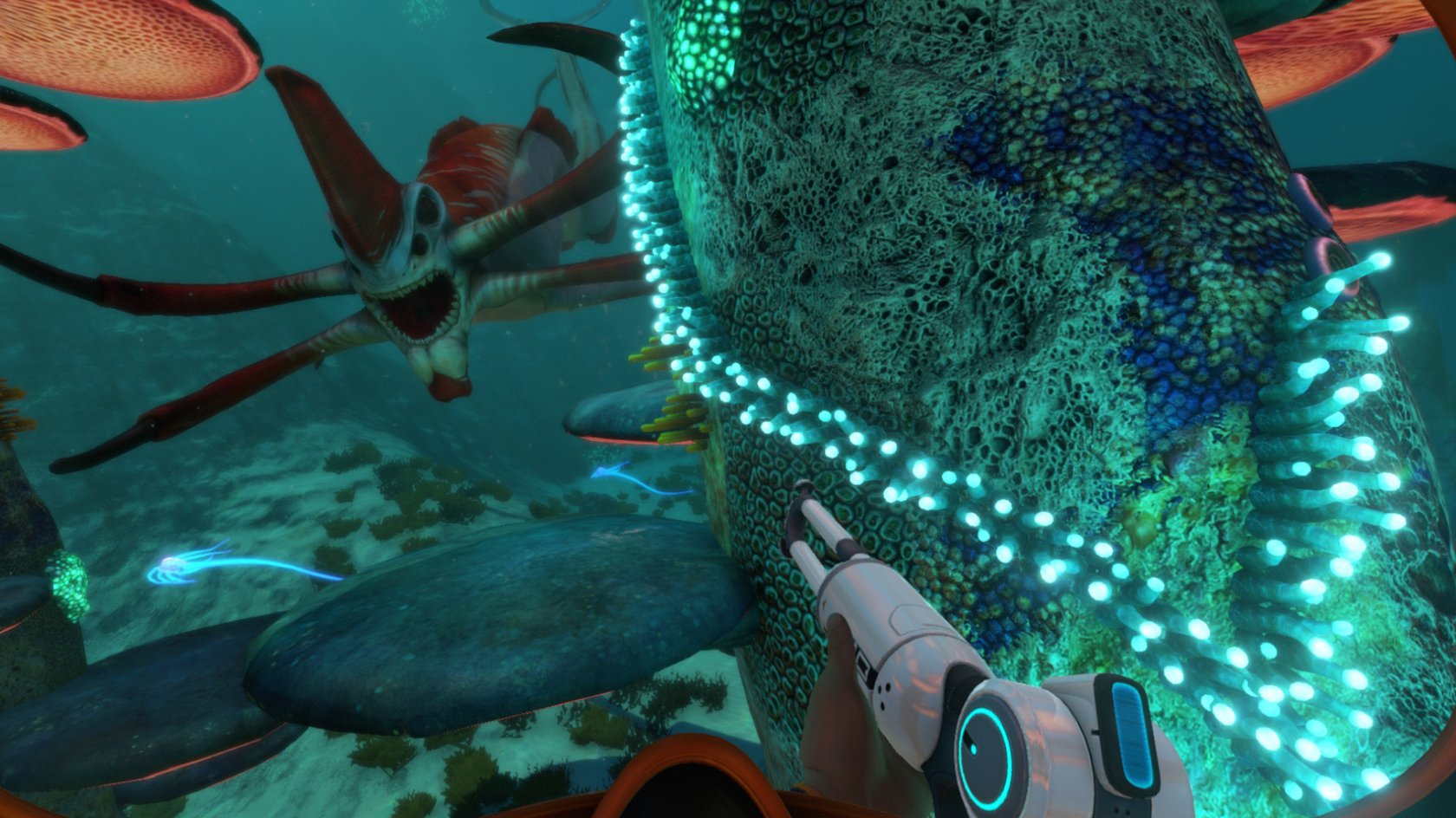 Szene aus Subnautica.