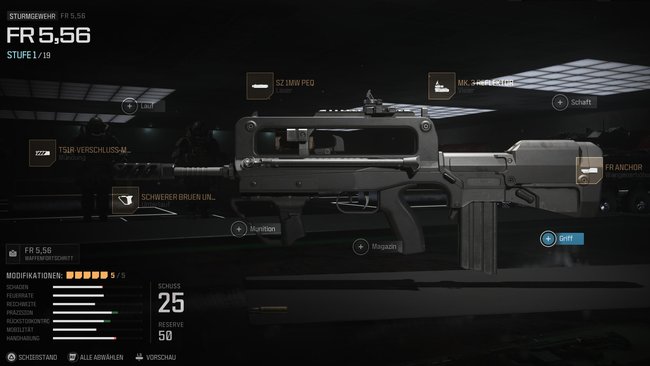 Hiermit ist das FR-556 in CoD MW 3 noch präziser. (Bildquelle: Screenshot GIGA)