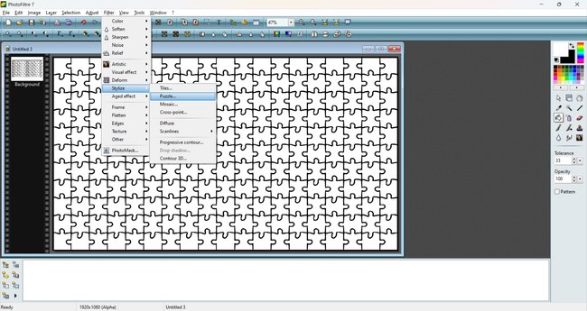 PhotoFiltre Puzzle erstellen