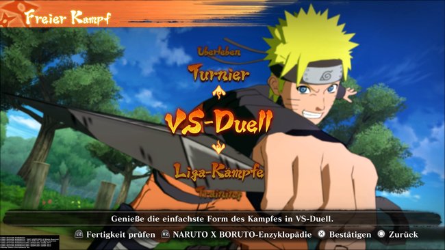Gegen Freunde in Naruto X Boruto: UNSC spielen