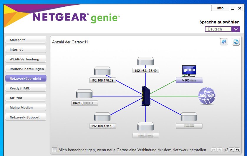 Netgear Tools Netzwerkübersicht: IP-Adresse von Geräten im Netzwerk finden