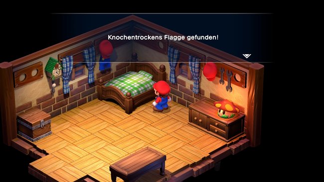 In Marios Haus findet ihr hier Knochentrockens Flagge. (Bildquelle: Screenshot GIGA)