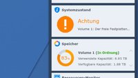 Synology: „Freier Festplattenspeicherplatz geht zur Neige“ ausblenden