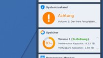 Synology: „Freier Festplattenspeicherplatz geht zur Neige“ ausblenden