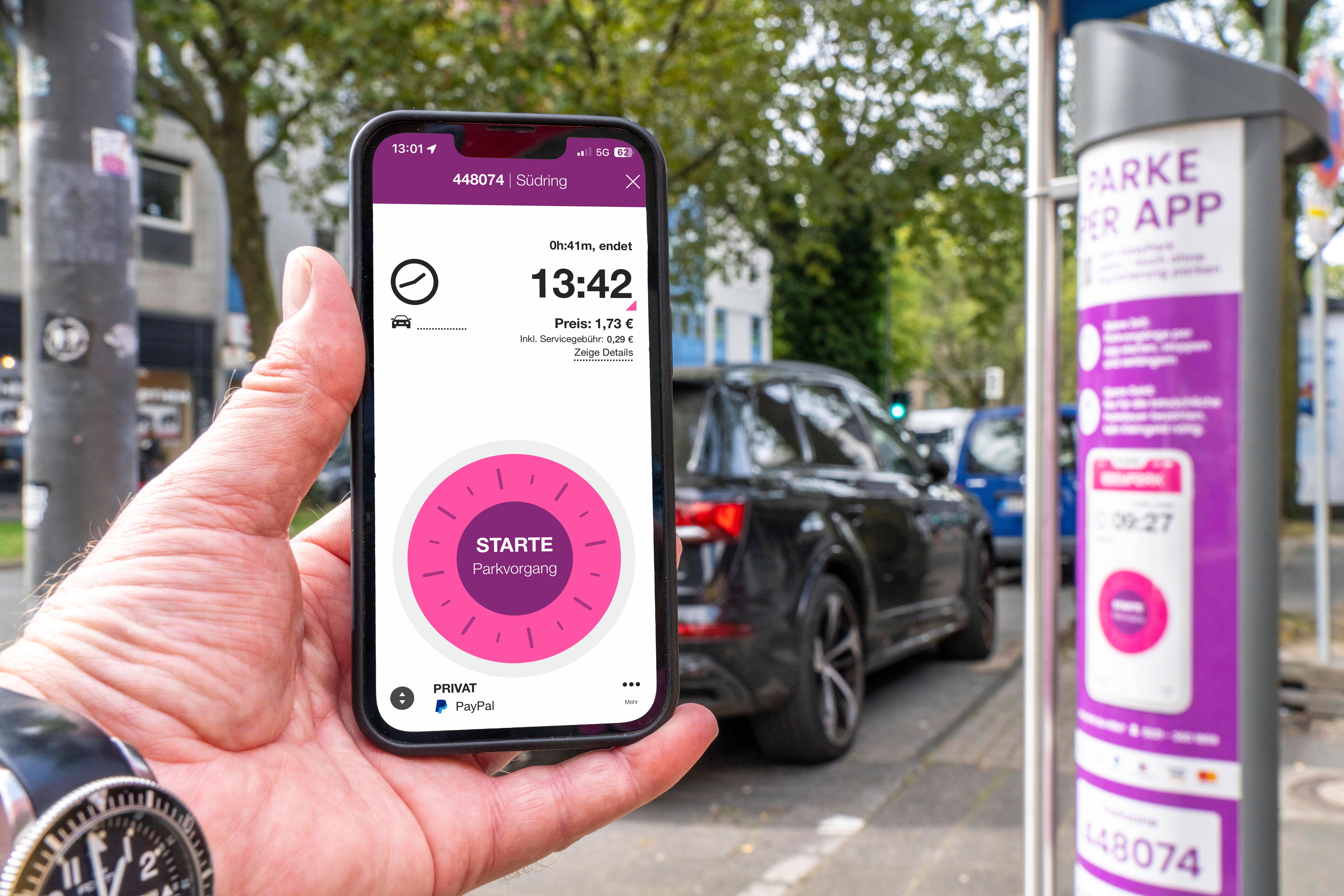 EasyPark-App: Parkgebühren per App bezahlen