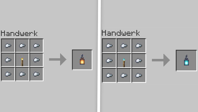 Rezept für Laternen in Minecraft