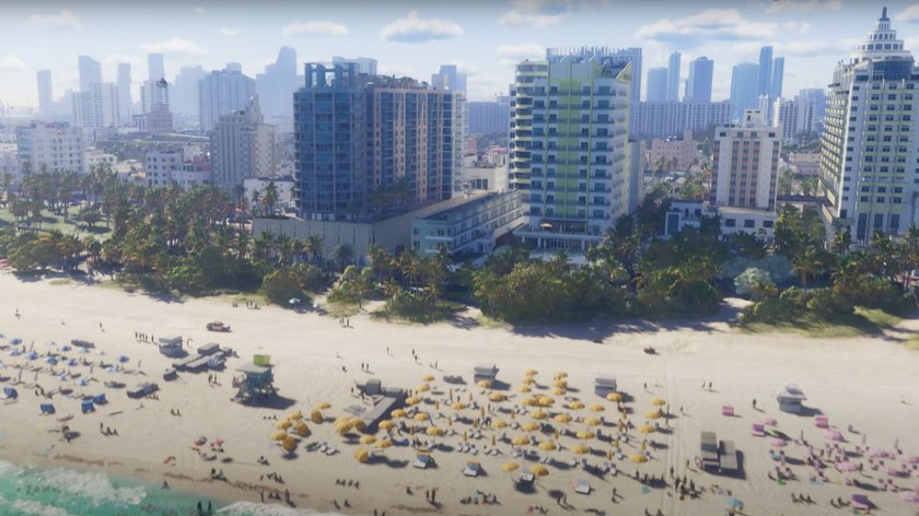 Der Strand von Vice City in GTA 6 scheint ein beliebter Ort zu sein. (Bildquelle: Rockstar Games)