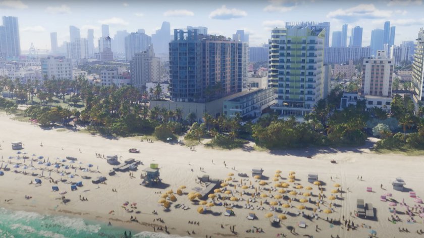 Der Strand von Vice City in GTA 6 scheint ein beliebter Ort zu sein. (Bildquelle: Rockstar Games)