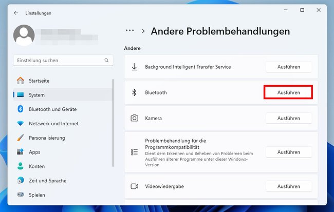 Hier startet ihr die Fehlerbehebung für Bluetooth-Probleme. (Bildquelle: GIGA)