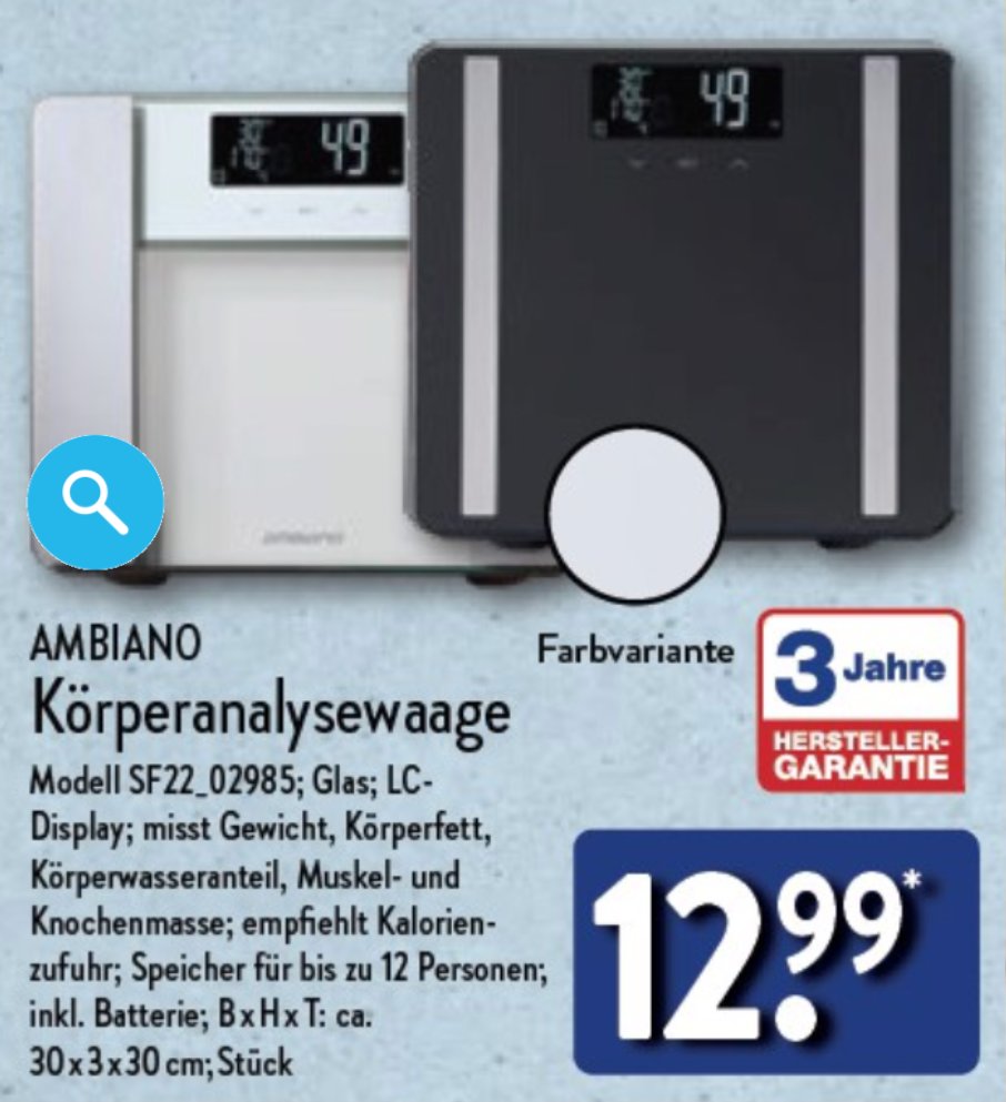 Für 12,99 Euro Aldi verkauft eine ganz besondere Waage
