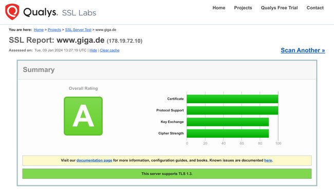 Hier ist alles in Ordnung mit dem SSL-Zertifikat. (Bildquelle: GIGA)