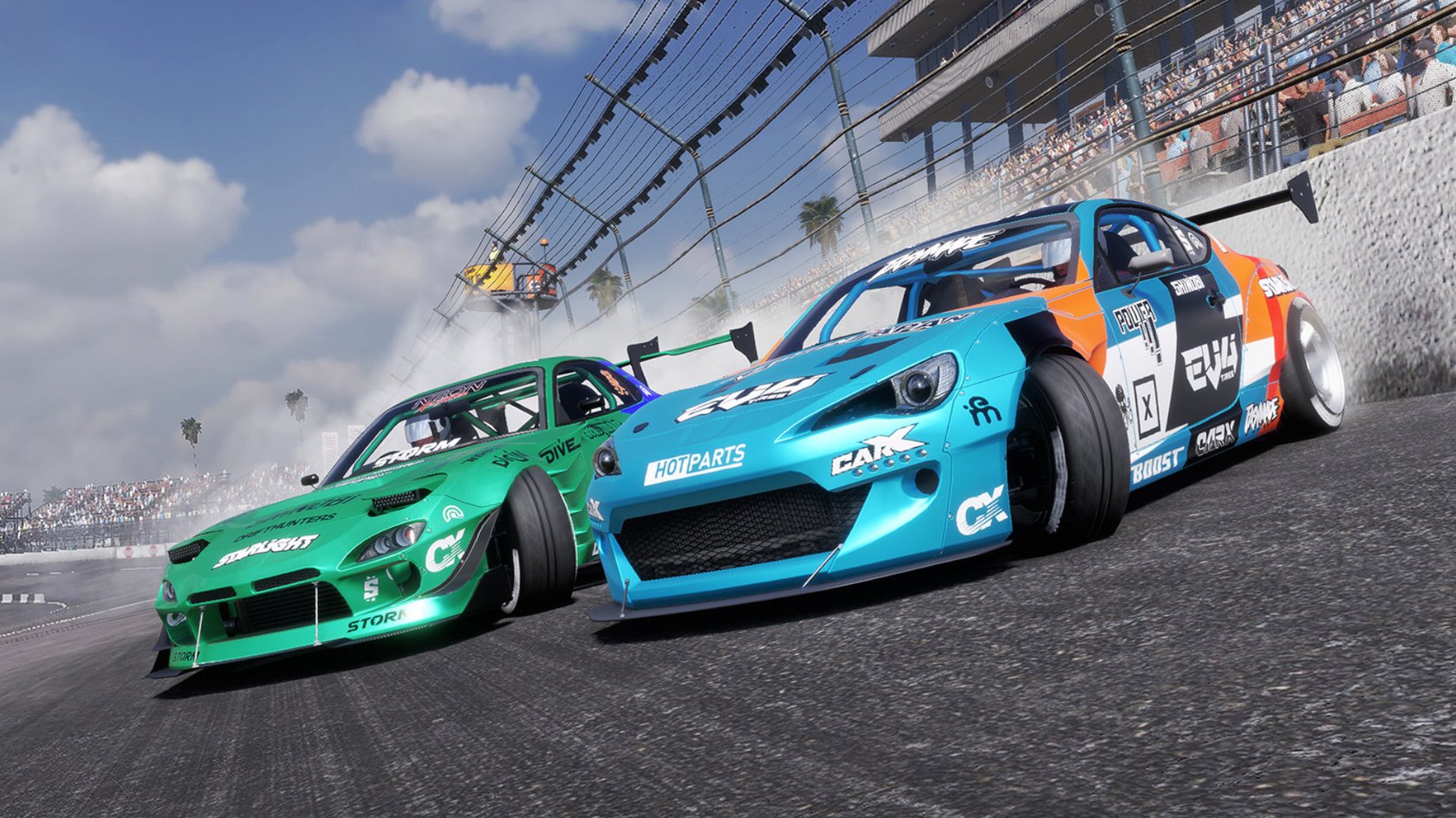 Szene aus dem Spiel CarX Drift Racing Online.