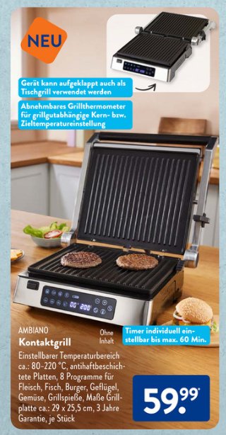 Kontaktgrill Aldi
