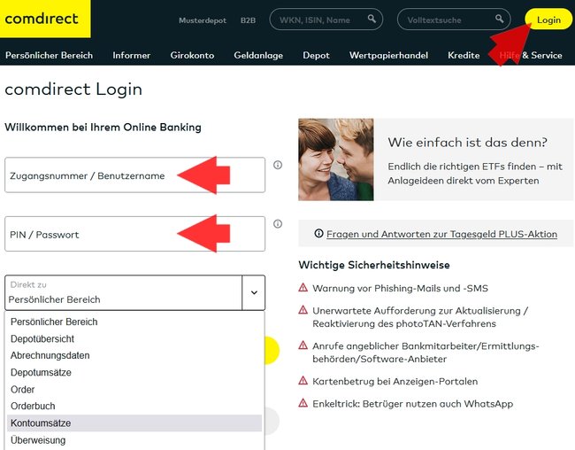 Comdirect-Login 2024
