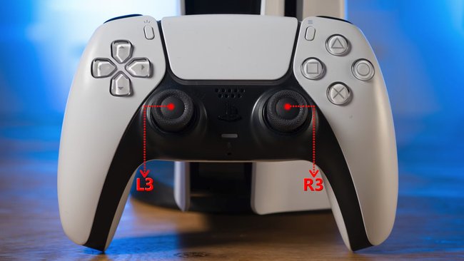 R3-Taste L3-Taste PlayStation-Controller PS4 PS5