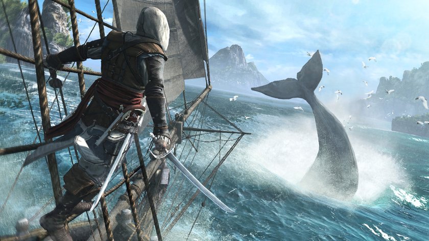 Szene aus dem Spiel Assassins Creed Black Flag.