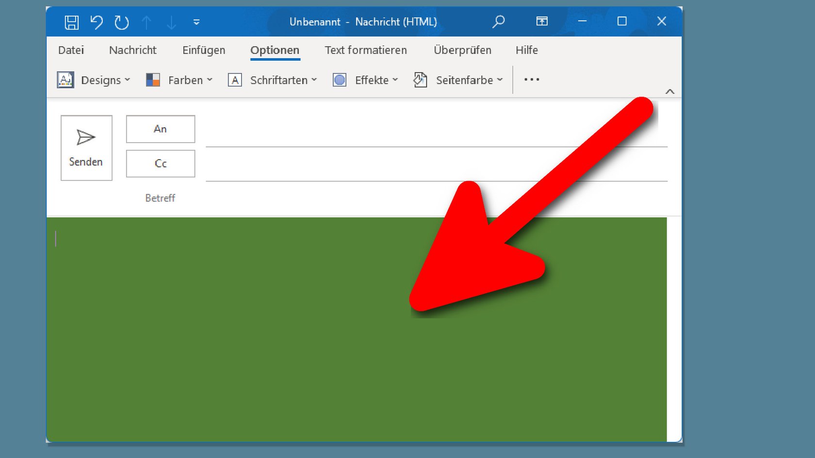 Outlook Kalender ändert Farbe 