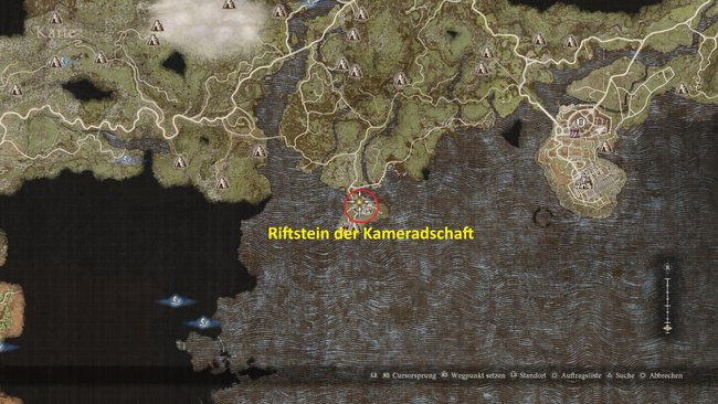 In Harve findet ihr einen Riftstein der Kameradschaft (Quelle: Capcom/GIGA).