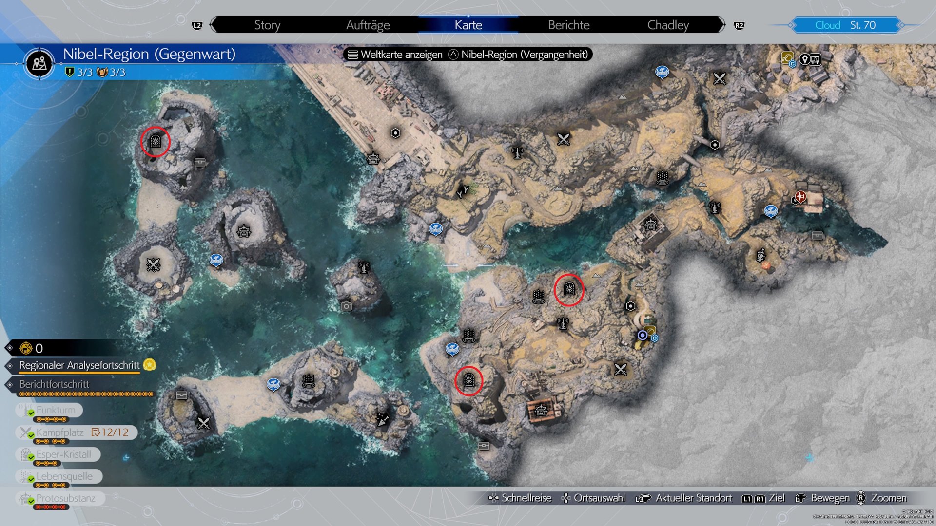 All three Esperkunde locations in Nibel (Source: Square Enix/GIGA).