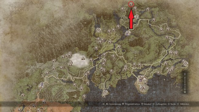 Fundort der Blüte der Wahl im Dungeon "Geheimnis der Berge" (Bildquelle: Screenshot und Bearbeitung GIGA).