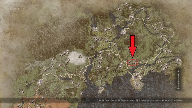 Im Dungeon "Grotte des Zitterns" könnt ihr das Schild von Vernworth finden (Bildquelle: Screenshot und Bearbeitung GIGA).