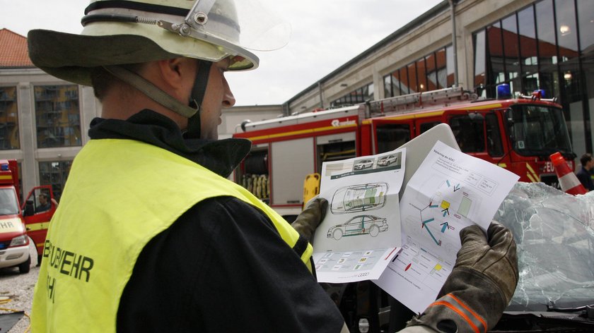 Rettungskarte bei Unfällen