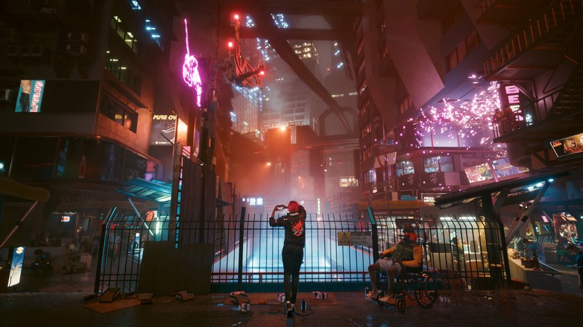 Das Bild zeigt einen Screenshot aus Cyberpunk 2077