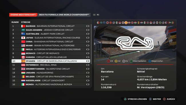 F1 24-Setup: Spanien