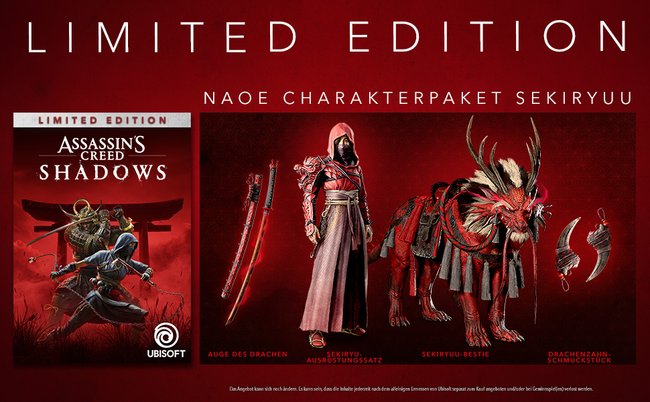 Die Limited Edition von Assassin's Creed Shadows (Bildquelle: Ubisoft).