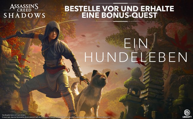 Vorbesteller erhalten die Bonus-Quest "Ein Hundeleben" (Bildquelle: Ubisoft).