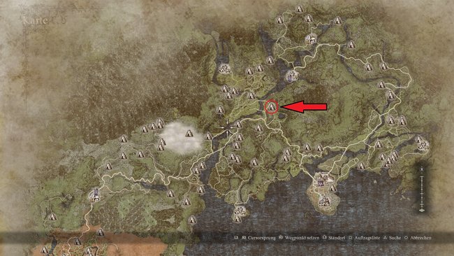 Standort der versteckten Höhle (Bildquelle: Screenshot und Bearbeitung GIGA).