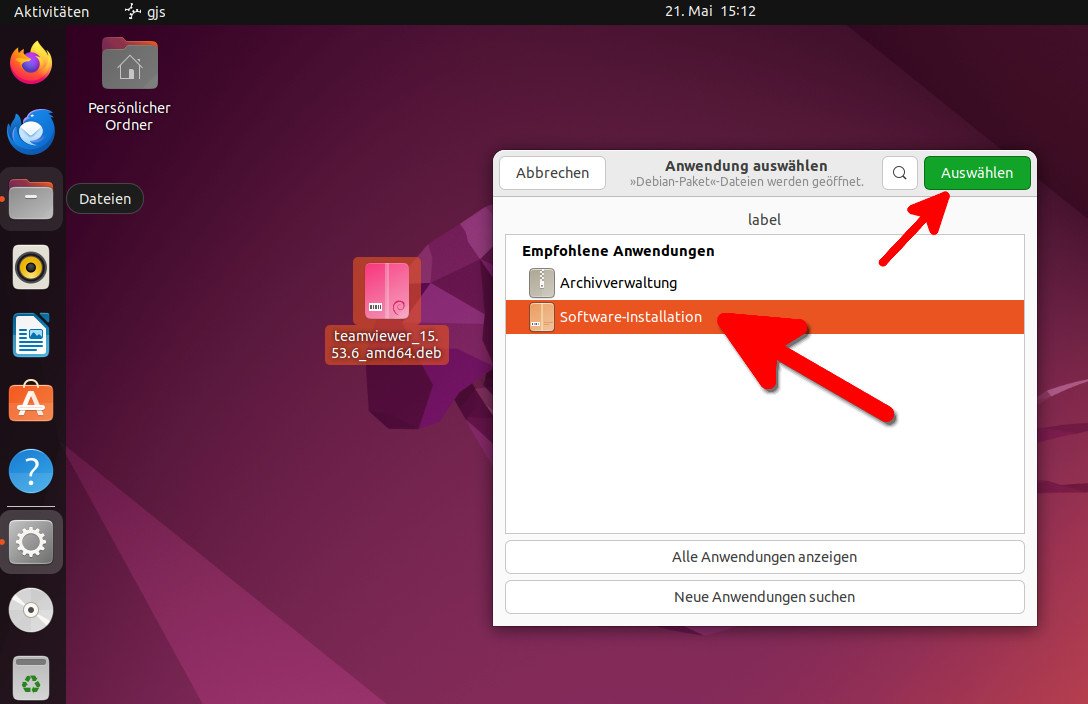 Ubuntu DEBDatei installieren so geht