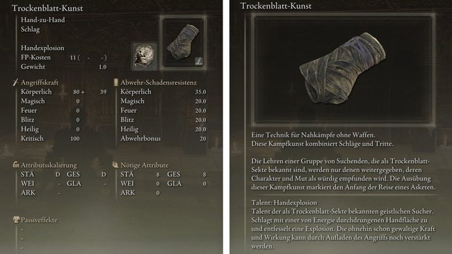 Als Siegbelohnung erhaltet ihr neben Danes Hut seine Waffe "Trockenblatt-Kunst" (Bildquelle: Screenshot und Bearbeitung GIGA).