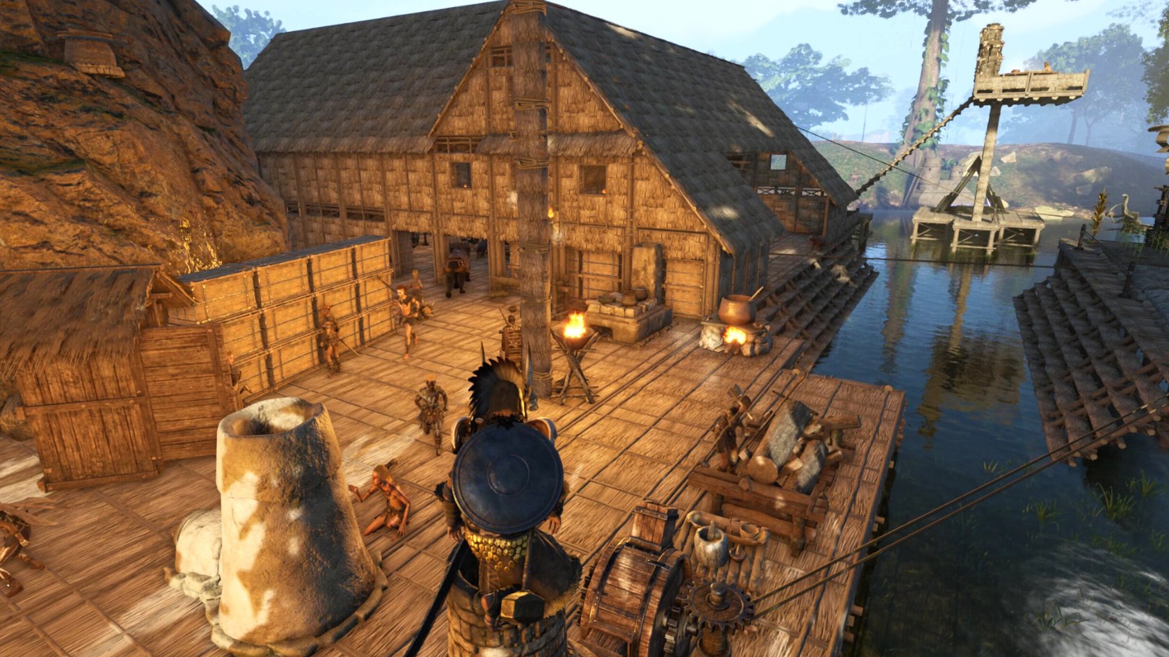 Szene aus dem Spiel Soulmask.