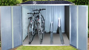 Platz für 4 Räder: Aldi verkauft geräumige Fahrradbox zum Kampfpreis