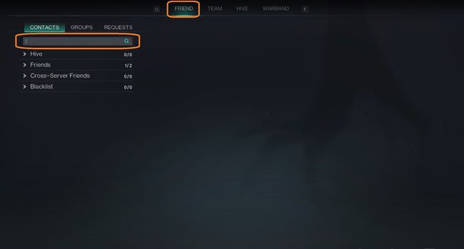 Über die Suchleiste im Freunde-Menü könnt ihr Mitspieler hinzufügen (Bildquelle: Screenshot und Bearbeitung GIGA).