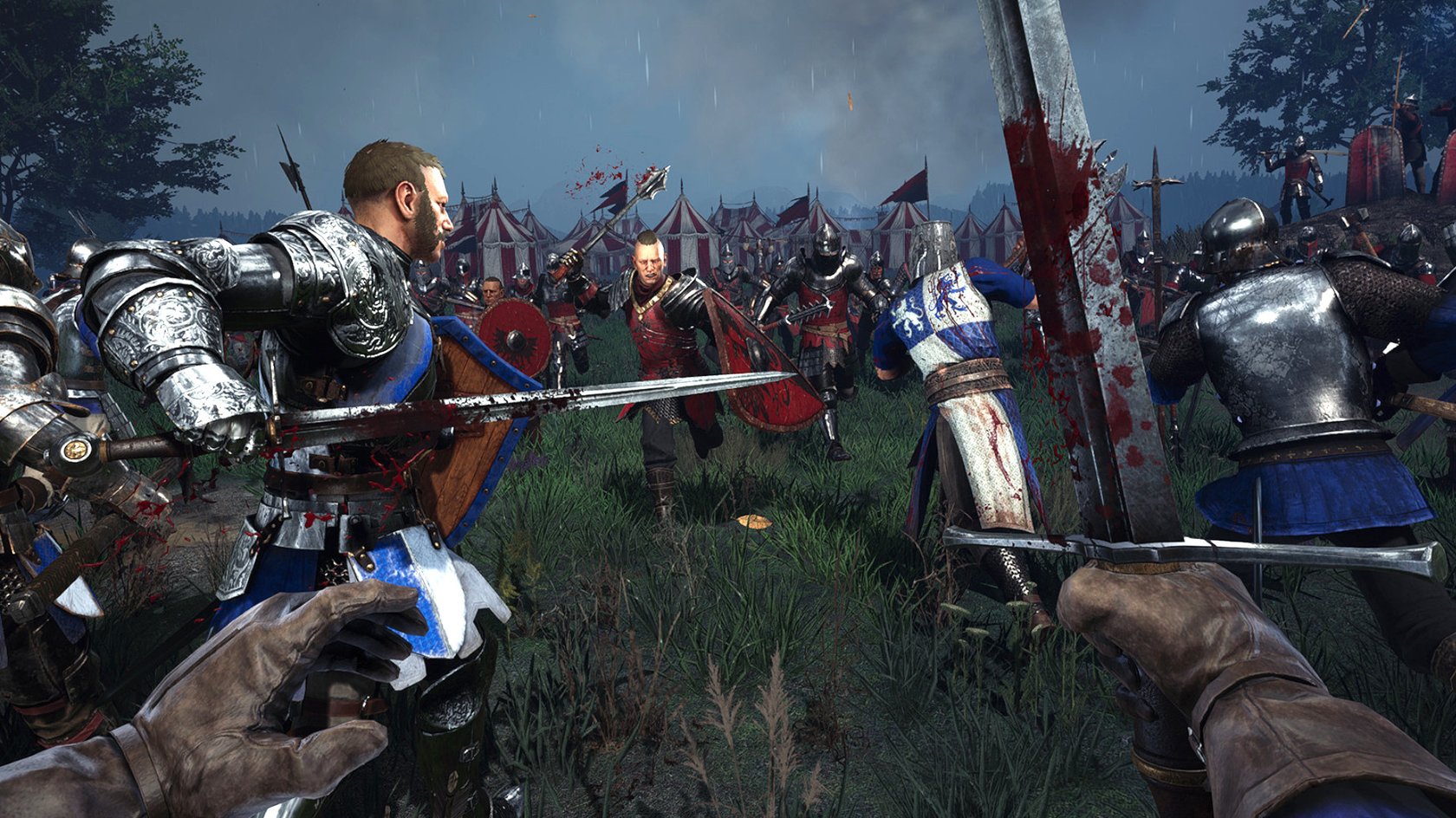 Szene aus dem Spiel Chivalry 2.