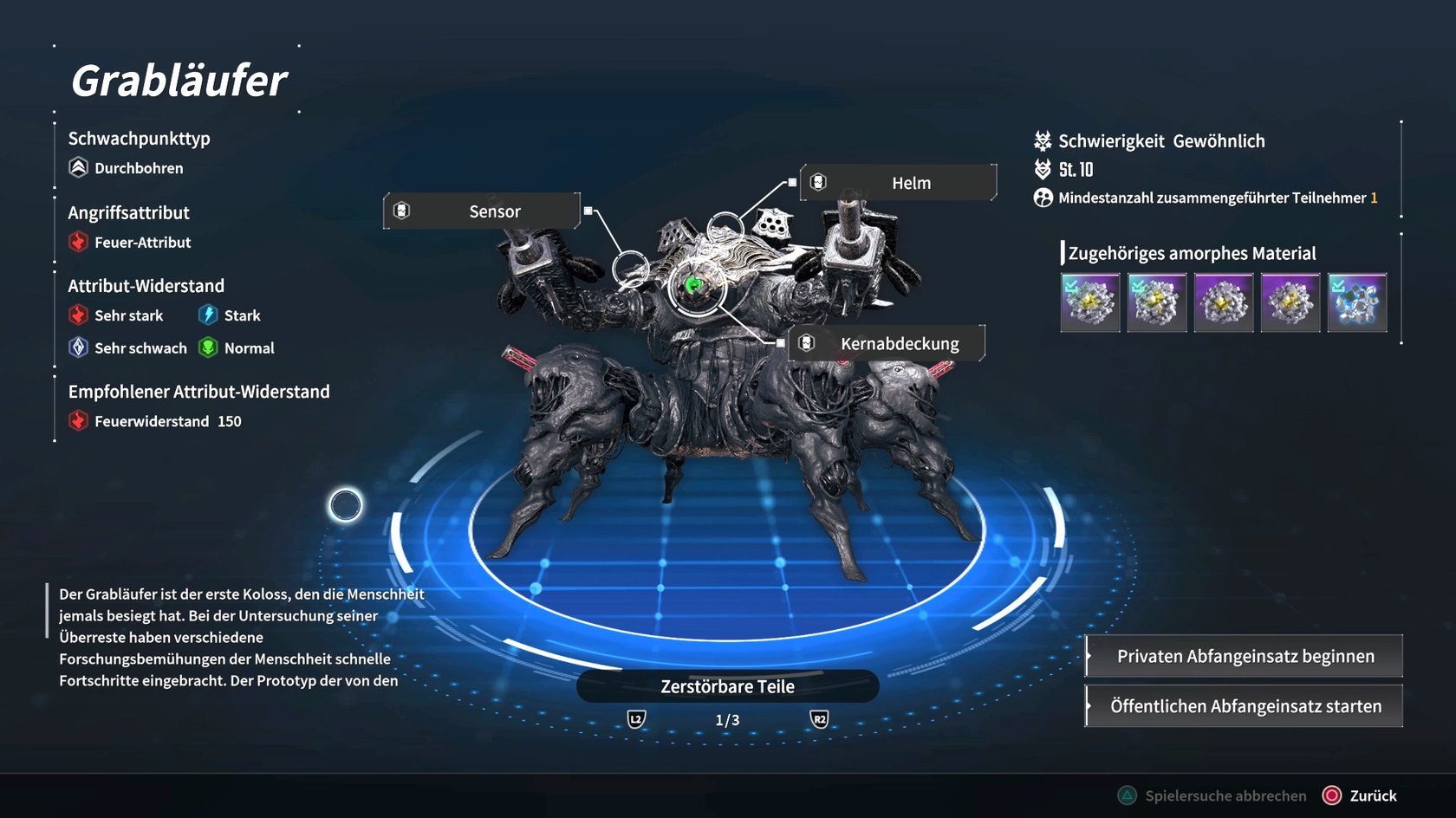 So sieht der Grabläufer in The First Descendant aus (Bildquelle: Screenshot GIGA).