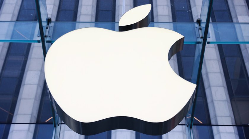 Das Bild zeigt das Apple Logo