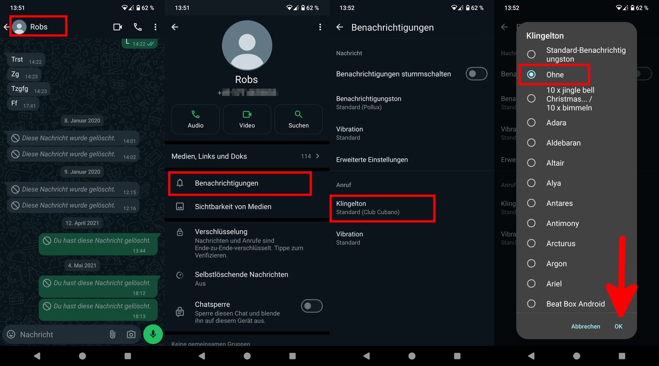 WhatsApp Anrufe & GruppenAnrufe deaktivieren (Android/iOS)