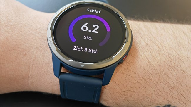 Mit der Xiaomi Watch S1 Active kann man seinen Schlaf tracken (Bildquelle: GIGA).